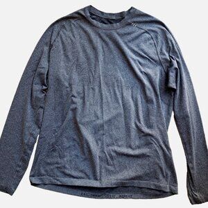 Men's Size XL Lululemon Swiftly Tech Heathered Dark Gray Long Sleeve Tee